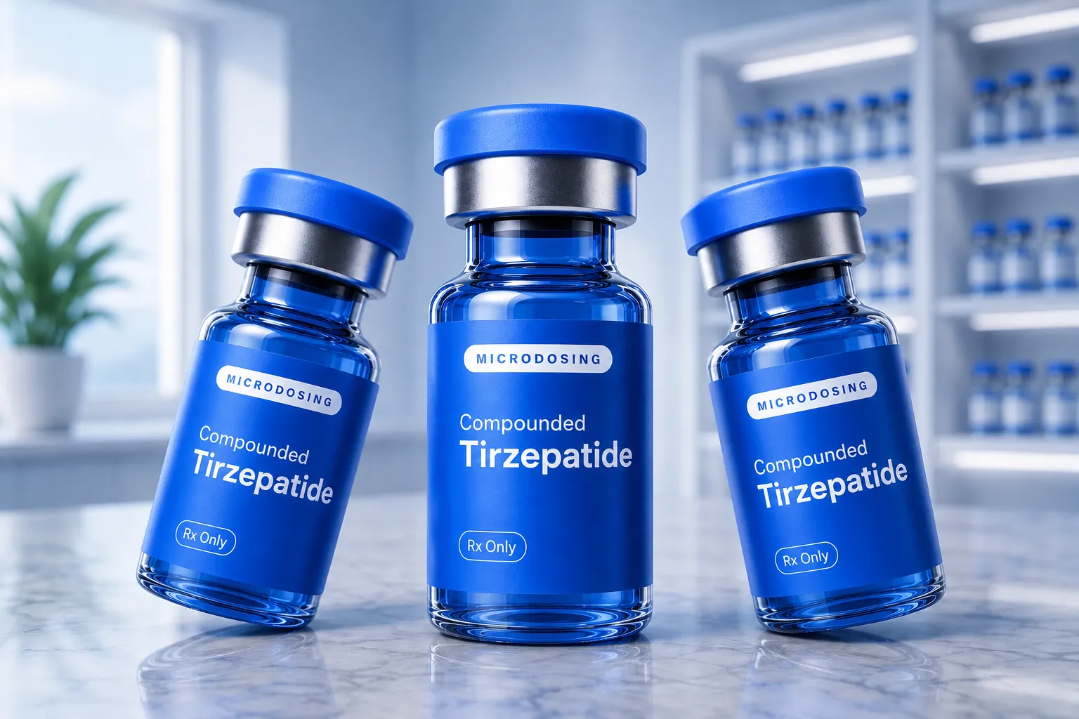 Compounded Tirzepatide microdosing vials