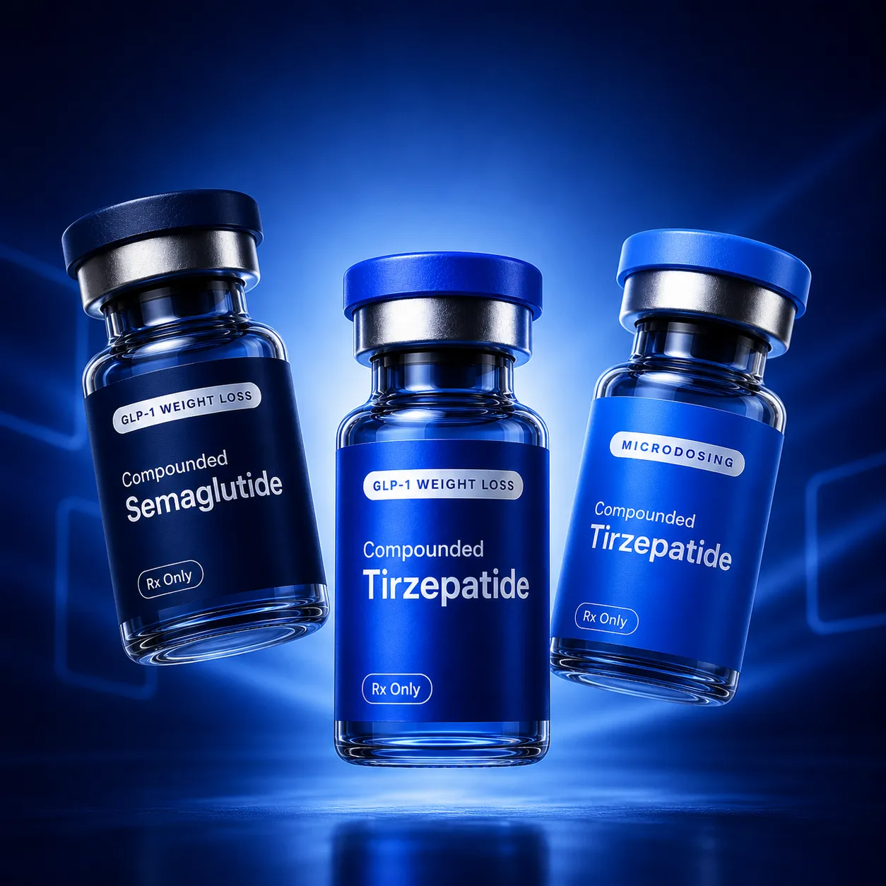 Three Control-RX medication vials